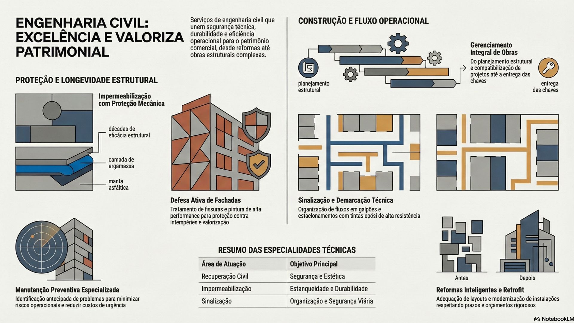 Excelência em Serviços da Área Civil: De Reformas a Novas Obras Comerciais