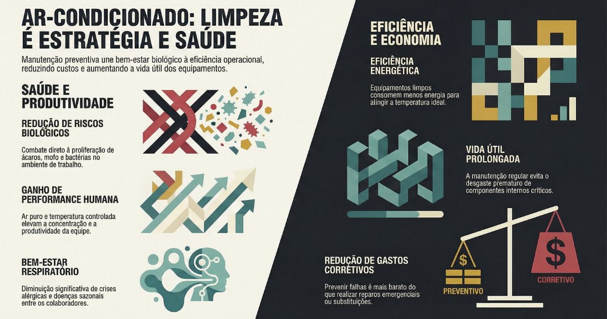 ❄️ A Importância de Manter o Ar-Condicionado Limpo: Manutenção Preventiva que Gera Saúde, Economia e Produtividade na Sua Empresa 🌡️